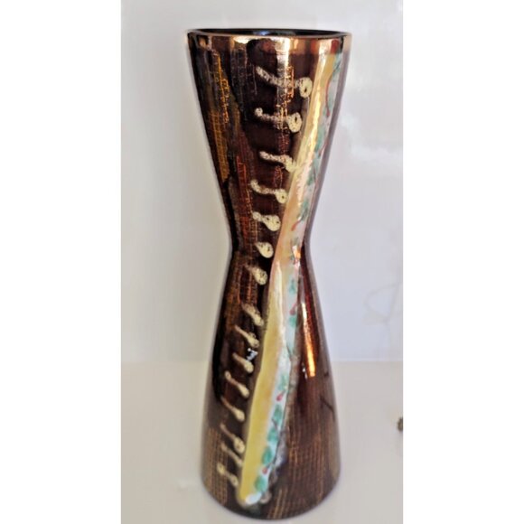 Vintage Jasba Keramik West German Hand Painted Vase 639-32 12 1/2" tall - Picture 1 of 10